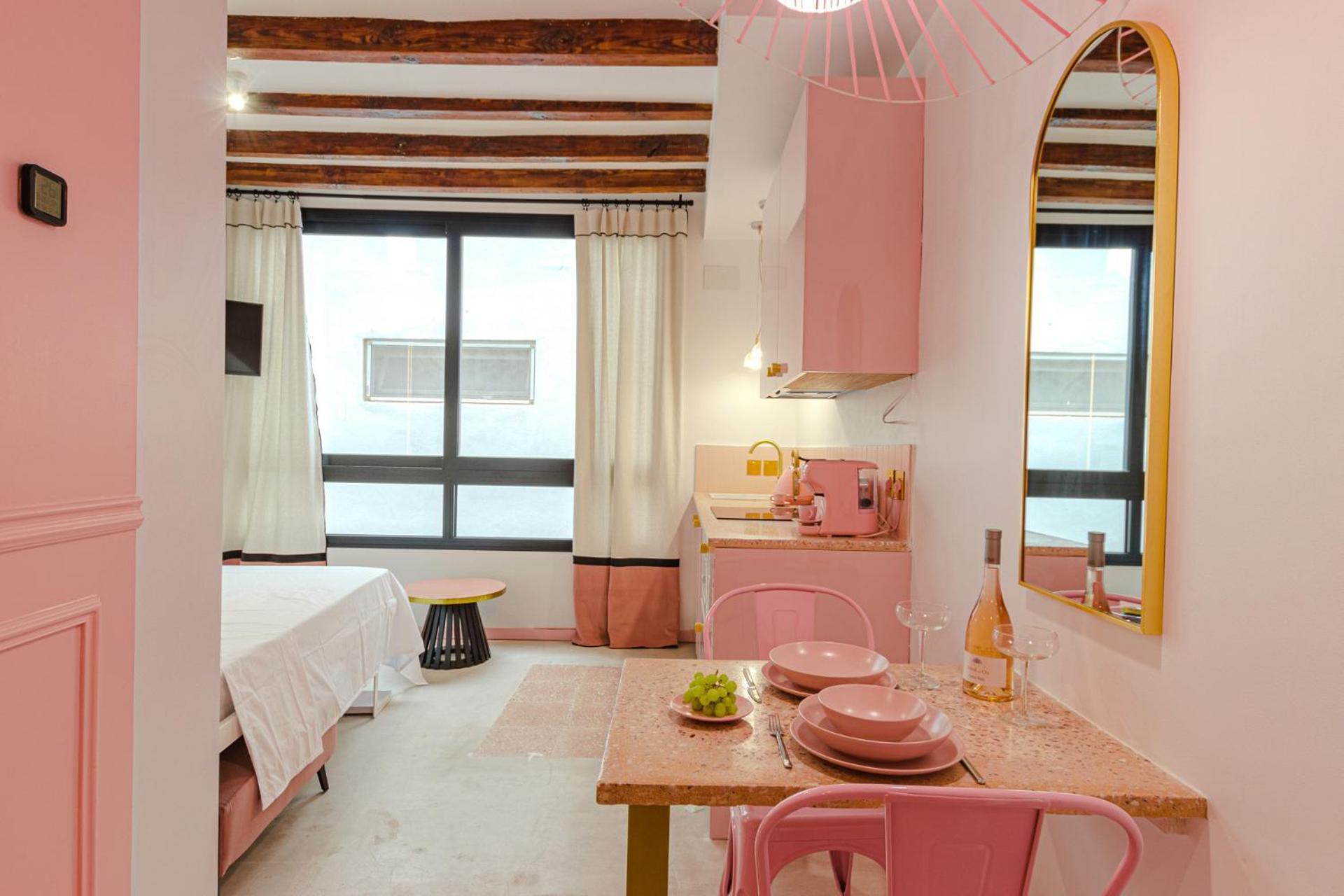 Glamorous Pink Studio In City Center Alicante Exterior foto