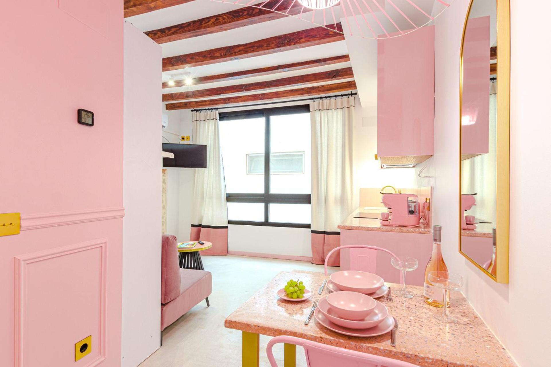 Glamorous Pink Studio In City Center Alicante Exterior foto
